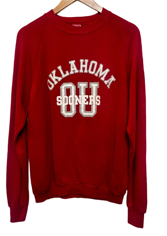 sporty casual hoodieOklahoma Sooners OU Sweatshirt (Size L)