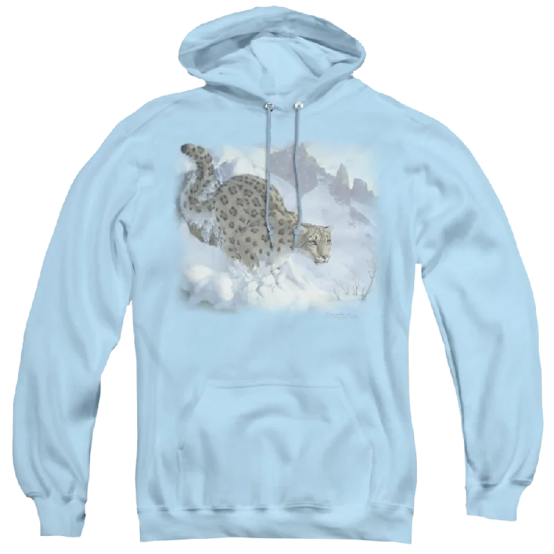 casual hoodie for fallWild Wings Snow Leopard - Pullover Hoodie