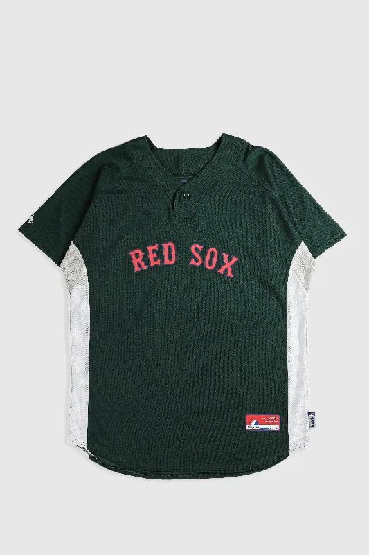 contemporary fitness sweatshirtVintage Red Sox MLB Baseball Jersey