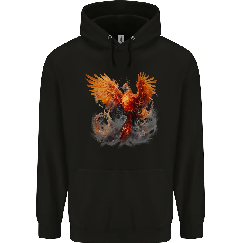 warm hooded jacketA Fantasy Phoenix Mens 80% Cotton Hoodie