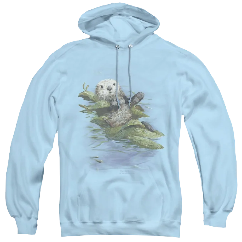 comfy athletic hoodieWild Wings Kelp Cradle Otters - Pullover Hoodie