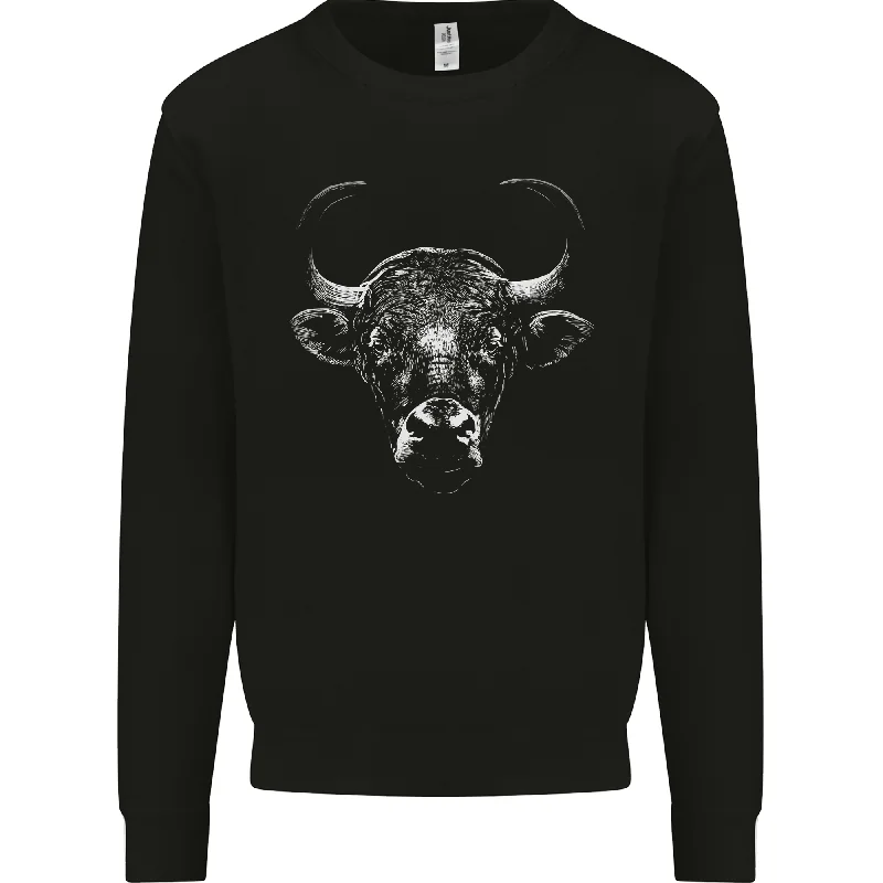 fashionable gym hoodieA Wild Bull Mens Sweatshirt Jumper