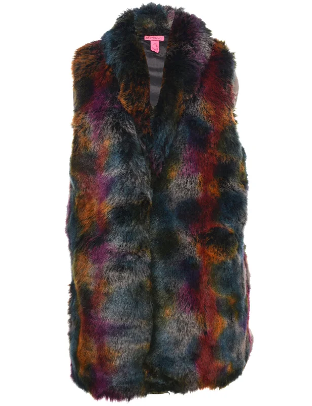 windproof jacketBetsey Johnson Faux Fur Coat - L