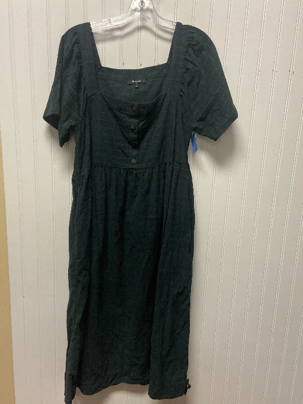 chic shift dressDress Casual Short By Madewell In Green, Size: M