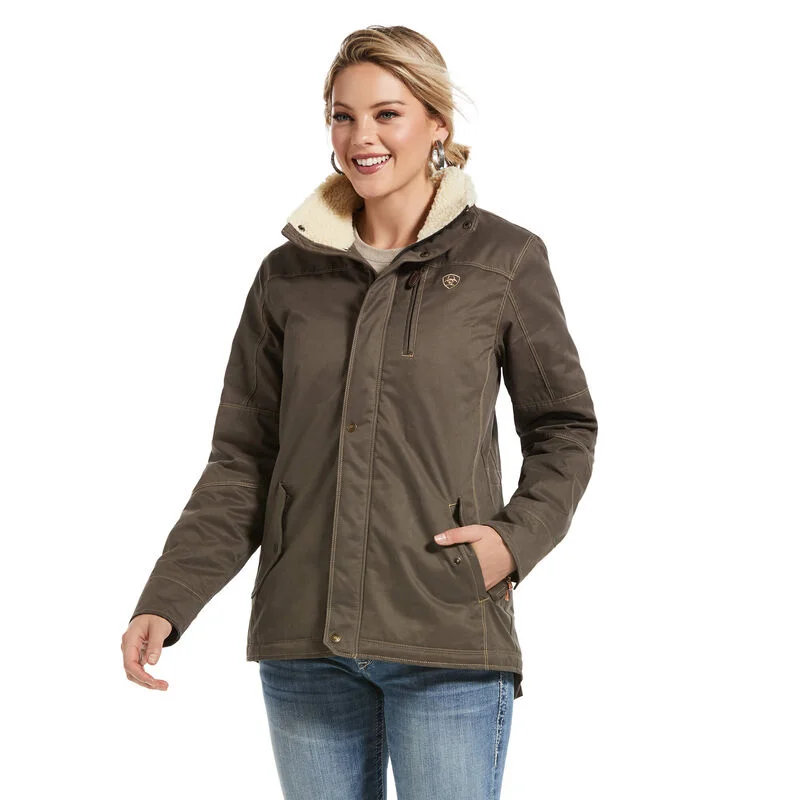 padded puffer coatAriat Women's REAL Grizzly Jacket, Banyan Bark