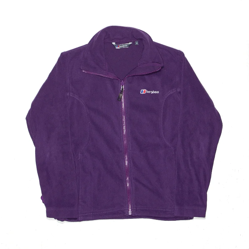 sleek and warm coatBERGHAUS Purple Fleece Jacket Womens S