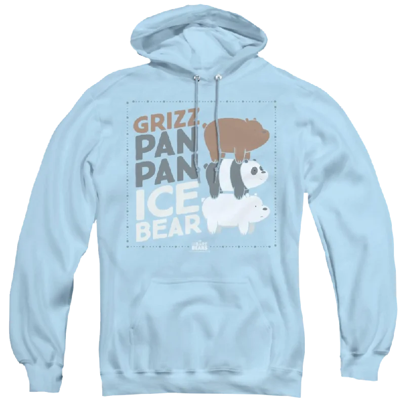 pullover hoodieWe Bare Bears Grizz Pan Pan Ice Bear - Pullover Hoodie