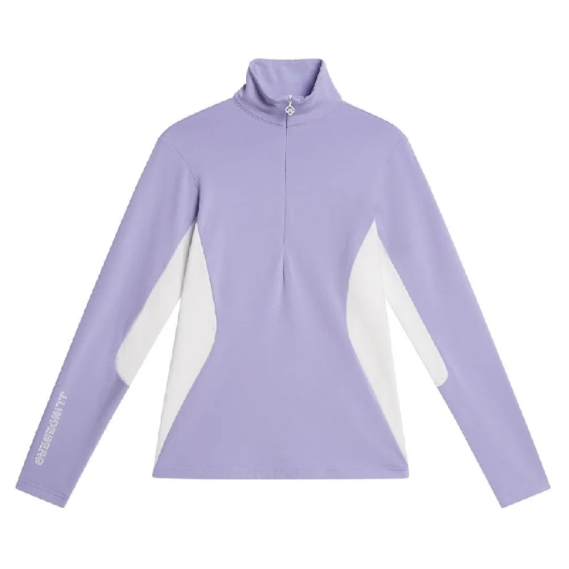 sleek trench coatJ.Lindeberg Coockies Mid Layer Golf Pullover Sweet Lavender - FW23 Women