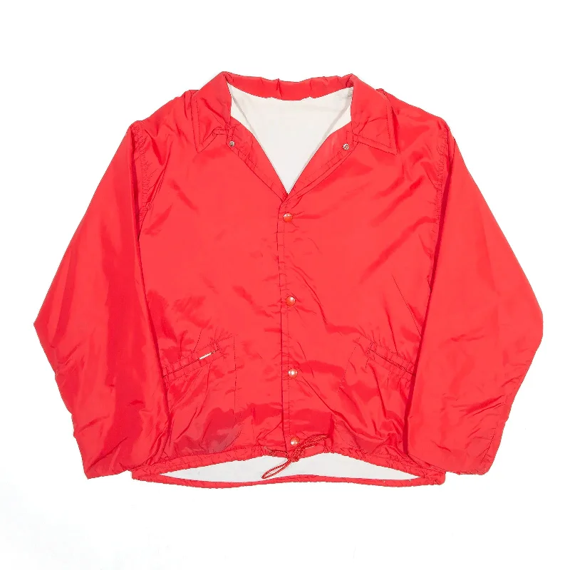 wool-blend coat100 Club Red 80s Nylon Coach Jacket Womens L