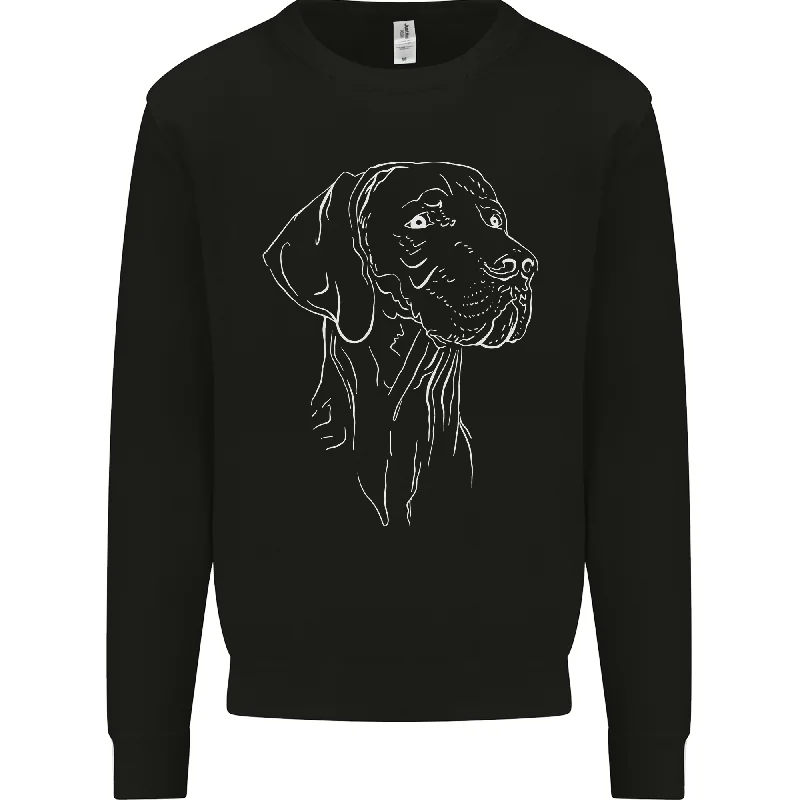 minimalistic workout hoodieA Weimaraner Face Mens Sweatshirt Jumper