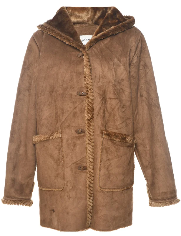 chic padded coatSt. John Bay Hooded Coat - M