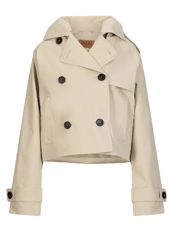 oversized puffer coatSkydekke Trench - Sand