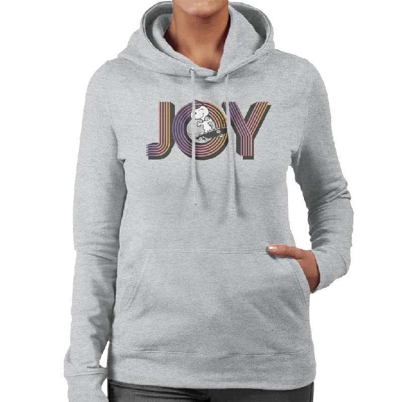 breathable hoodiePeanuts Snoopy Skateboarding Joy Women's Hooded Sweatshirt