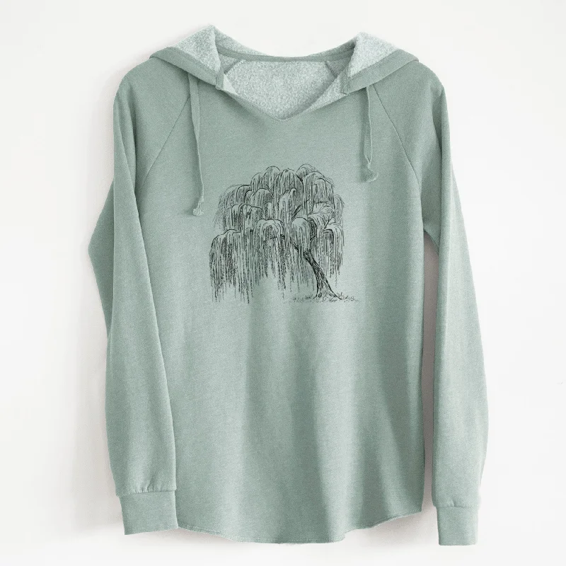 comfy workout wear hoodieWeeping Willow - Salix babylonica - Cali Wave Hooded Sweatshirt