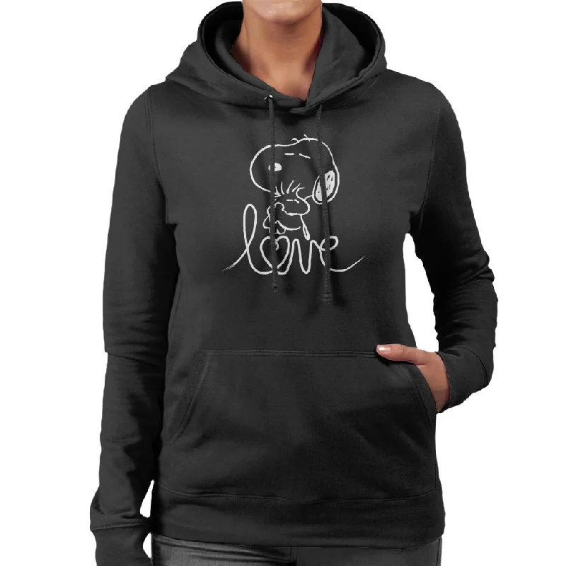 comfortable hoodiePeanuts Snoopy Love Women's Hooded Sweatshirt