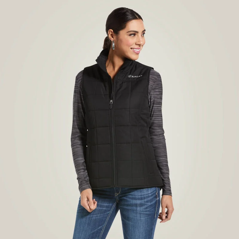 comfortable outerwearAriat Women's REAL Crius Vest, Black