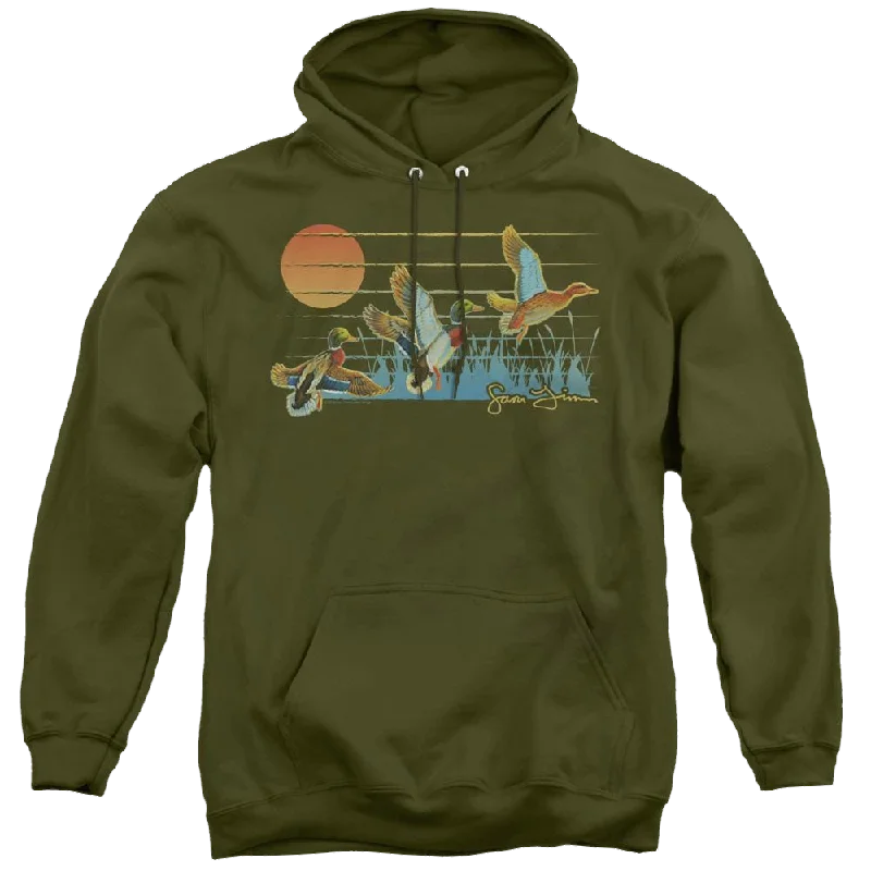 casual pullover hoodieWild Wings Three Ducks - Pullover Hoodie