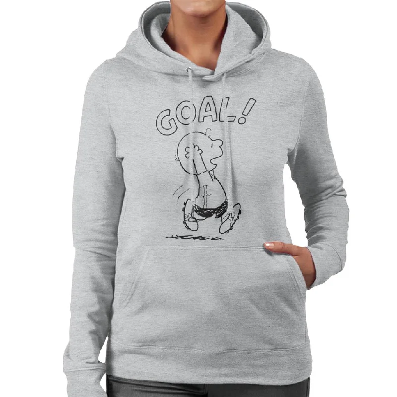 graphic hooded sweatshirtPeanuts Football Charlie Brown Goal Women's Hooded Sweatshirt