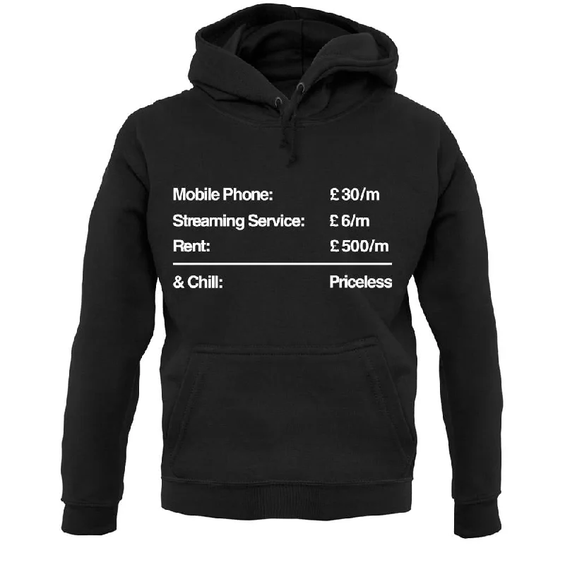 modern hoodieNetflix & Chill Priceless Unisex Hoodie