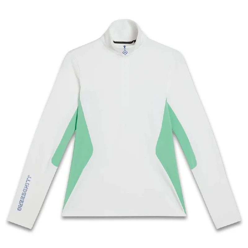 fashion-forward coatJ.Lindeberg Coockies Mid Layer Golf Pullover White - FW23 Women