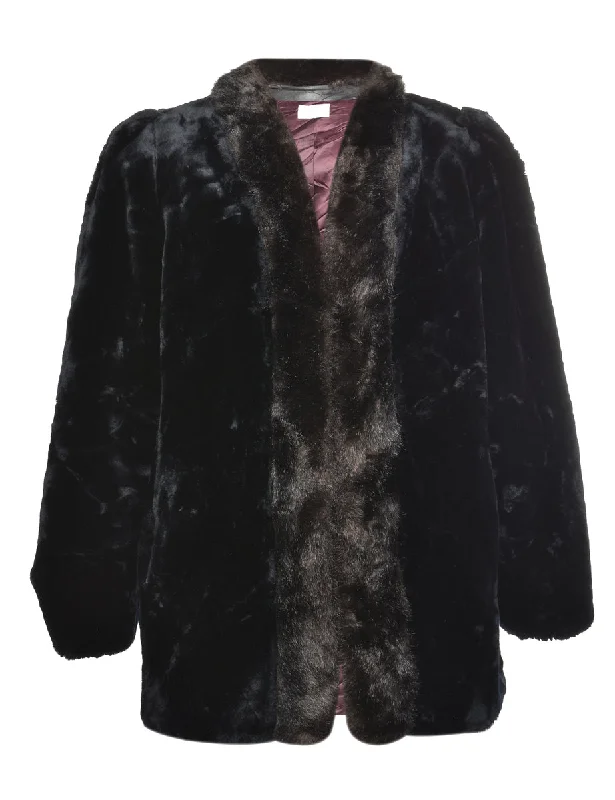 faux fur coatJordache Faux Fur Coat - L