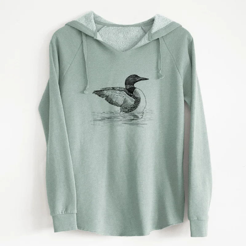 cozy gym sweatshirtCommon Loon - Gavia immer - Cali Wave Hooded Sweatshirt