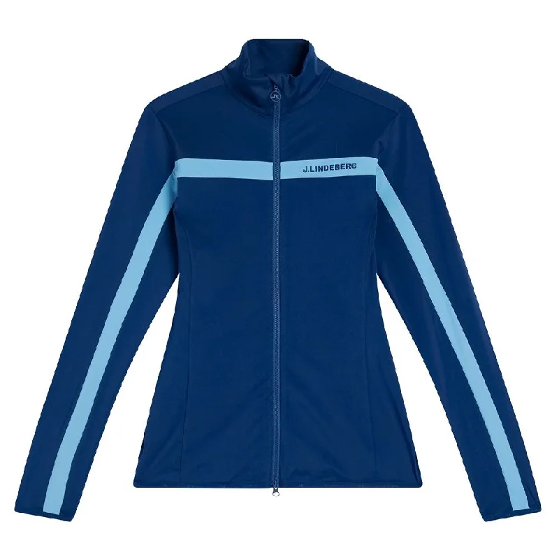 classic trench coatJ.Lindeberg Seasonal Janice Mid Layer Golf Jacket Estate Blue - FW23 Women