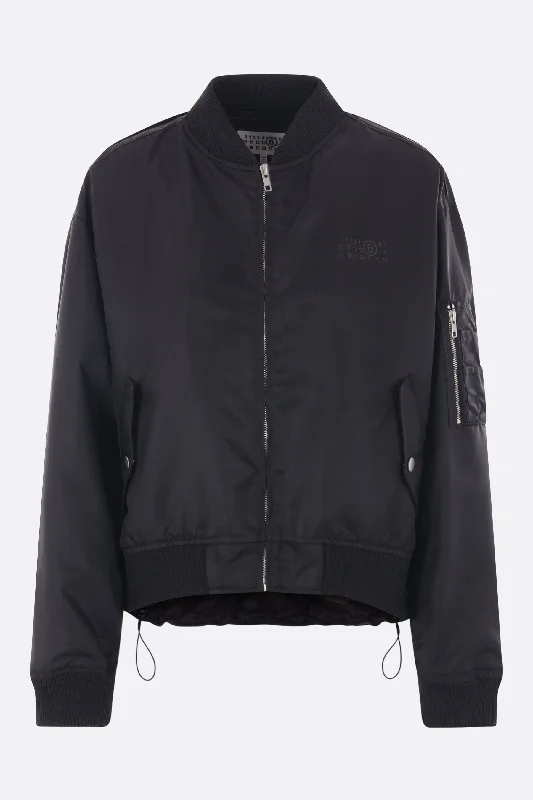 urban coatnylon deconstructed bomber jacket