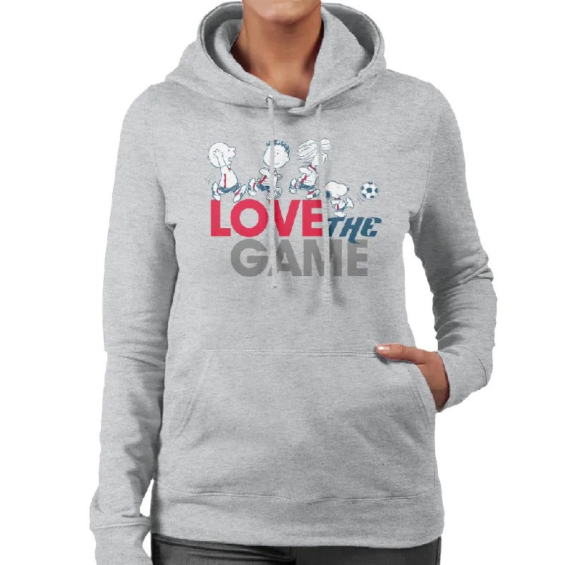 lightweight hooded sweatshirtPeanuts Football Love The Game Women's Hooded Sweatshirt