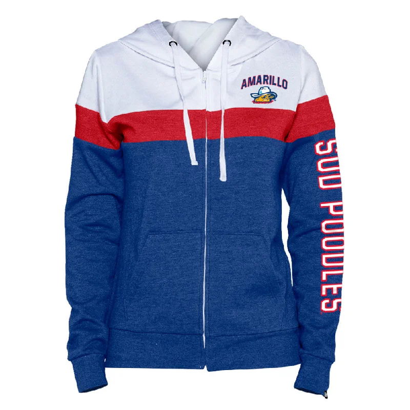 Amarillo Sod Poodles New Era Womens' RWB Game Full Zip