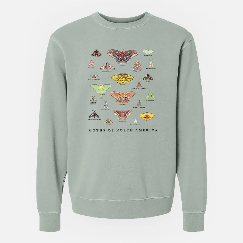 urban sports sweatshirtMoths of North America - Unisex Pigment Dyed Crew Sweatshirt