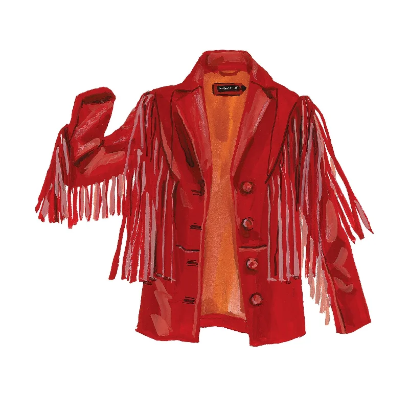 high-fashion coatAbsaroka Fringe Leather Jacket