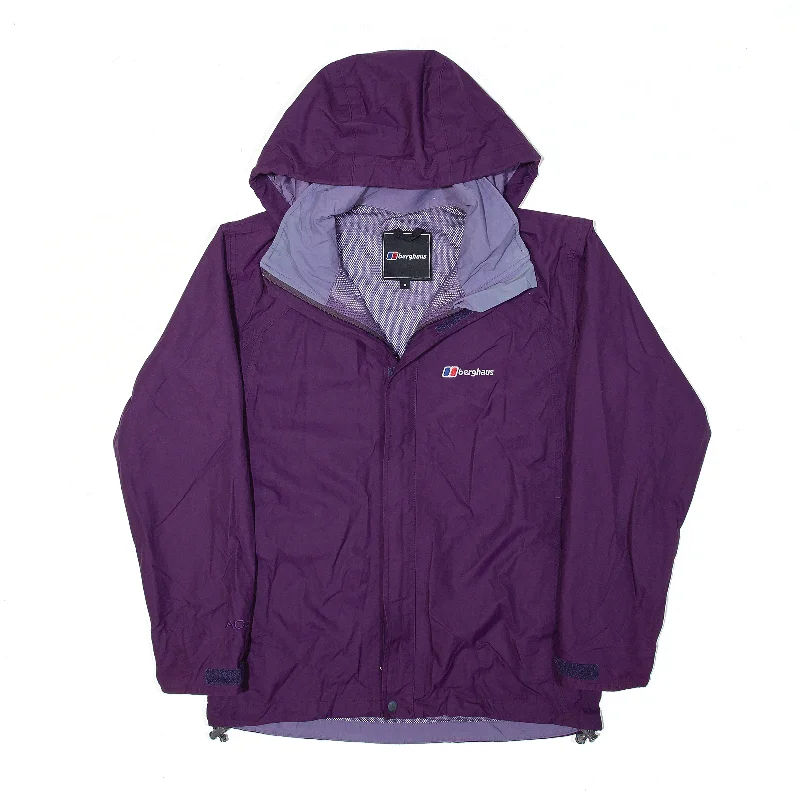 comfortable outerwearBERGHAUS AQ2 Purple Hooded Nylon Rain Jacket Womens S