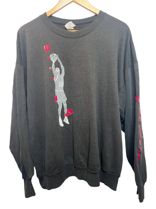 relaxed fit sports hoodieNike Jordan Black Sweatshirt (Size L)