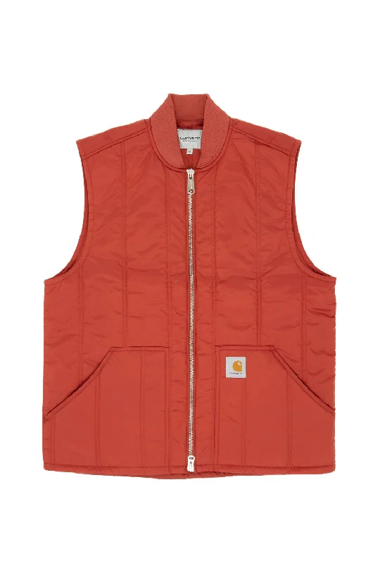 outdoor adventure coatCarhartt WIP Lachlan Vest Liner - Vermillion