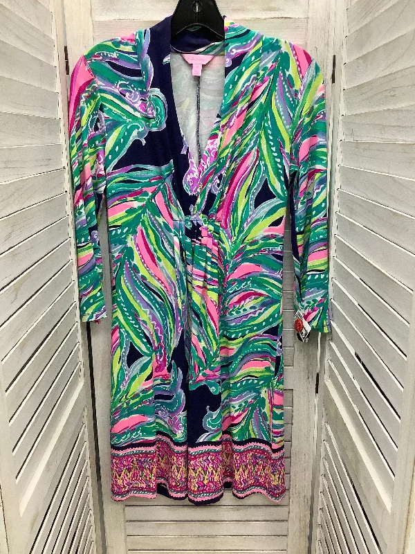 A-line dressDress Casual Midi By Lilly Pulitzer In Multi-colored, Size: Xs