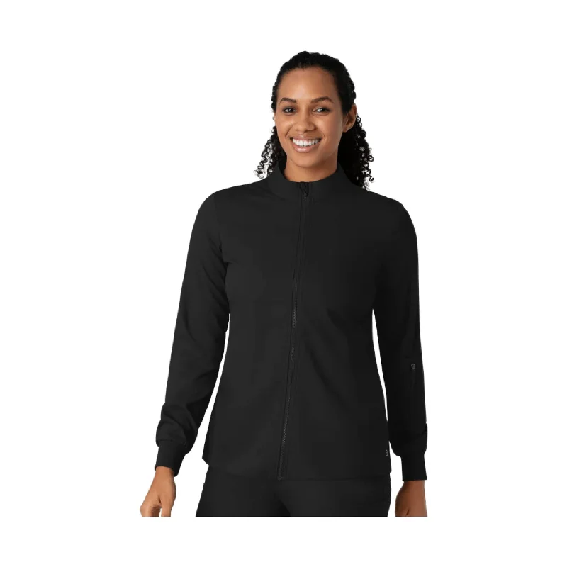 fashionable outerwearWonder Wink Women's Warm Up Scrub Jacket - Black